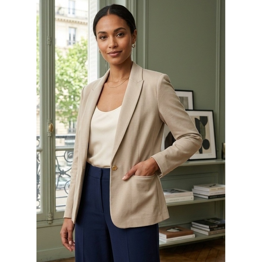 Philosophy Republic Clothing Blazer Jacket Women's 6 Single Button Career Office